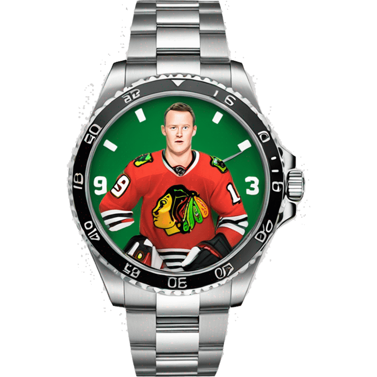 Jonathan Toews as a Rolex watch emoji