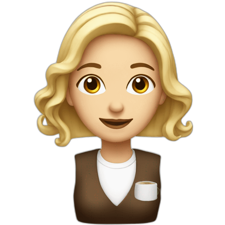 coffee girl white emoji