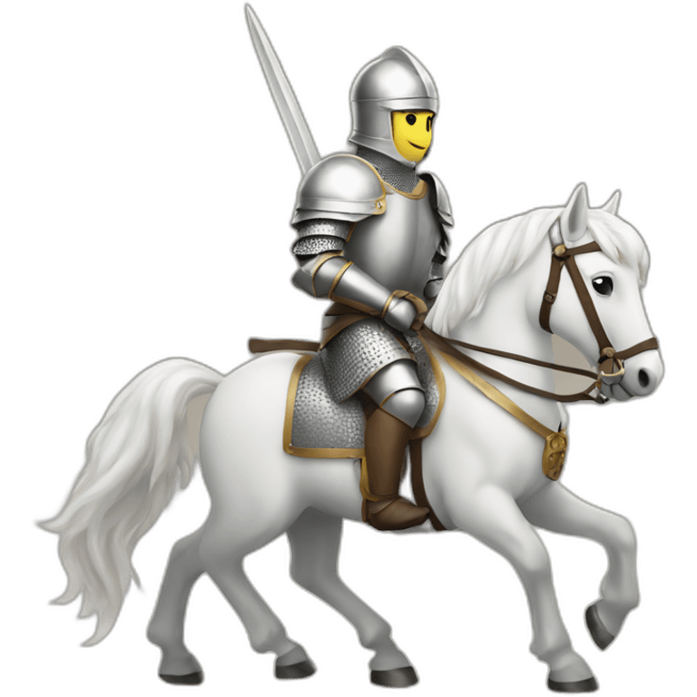 knight on white horse emoji