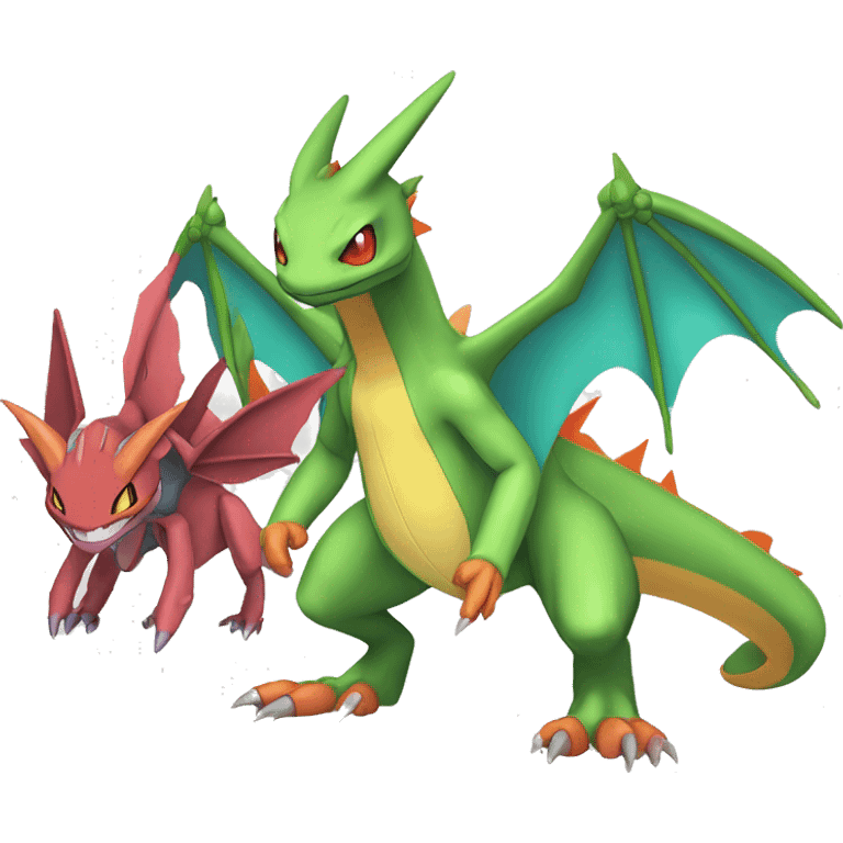  Cool Edgy Genesect-Flygon-Charizard-Fakemon Full Body emoji