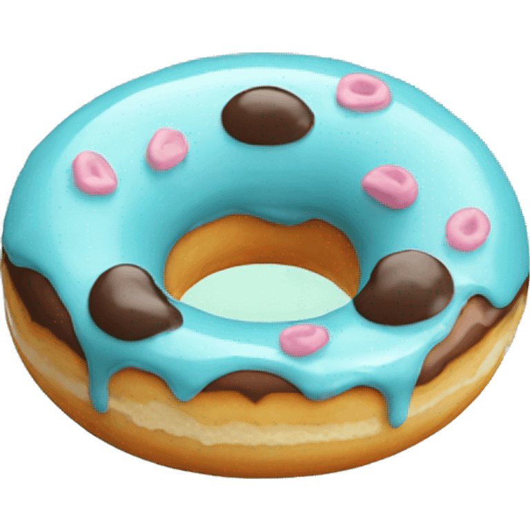 donut with light blue glaze emoji