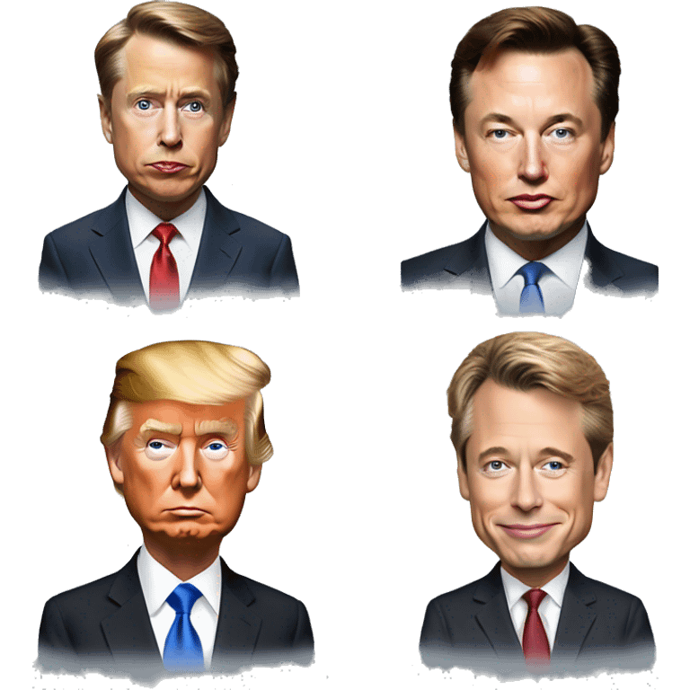 Donald Trump , elon musk, rfk jr  emoji