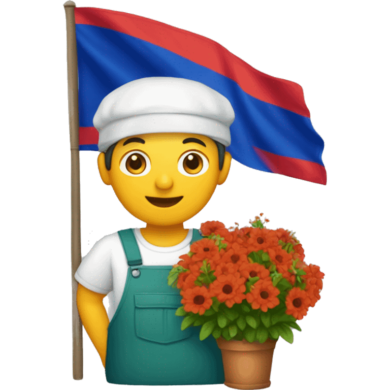 florist with armenian flag emoji