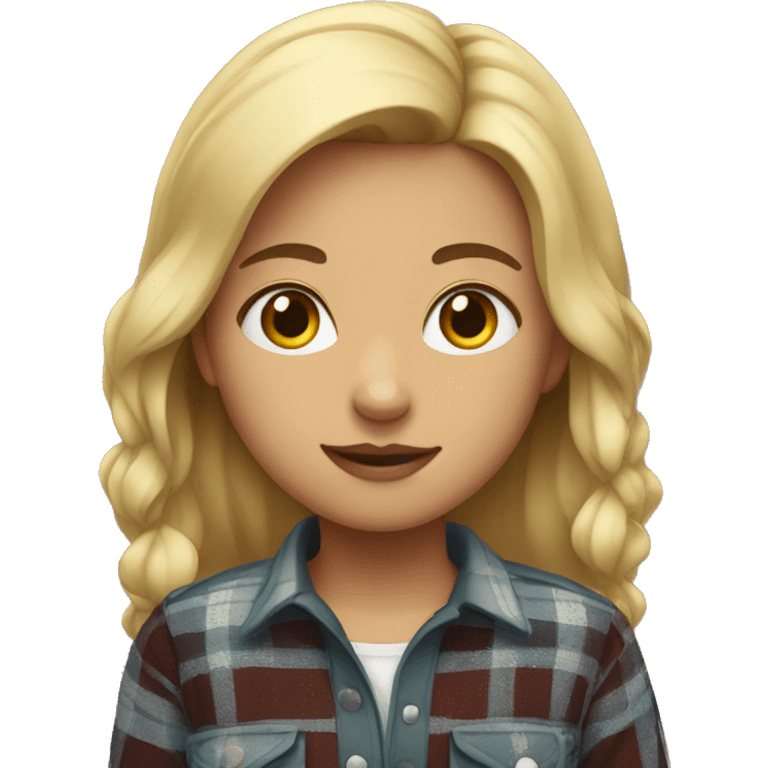 girl in plaid  emoji