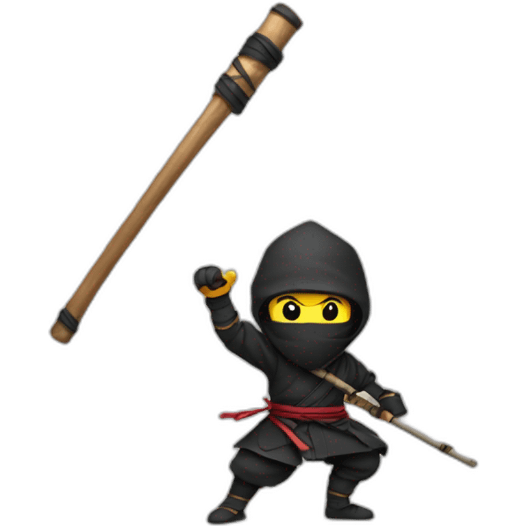 Ninja with magic stick emoji