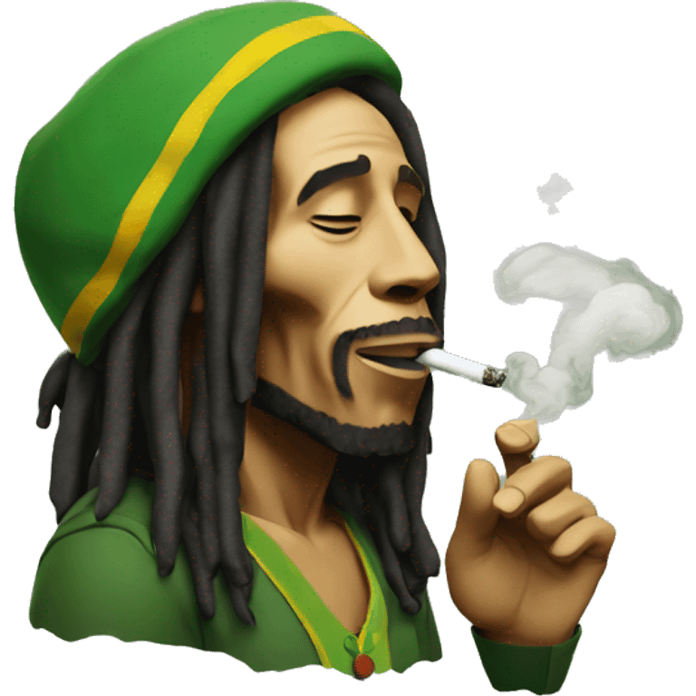 Bob marley smoking emoji