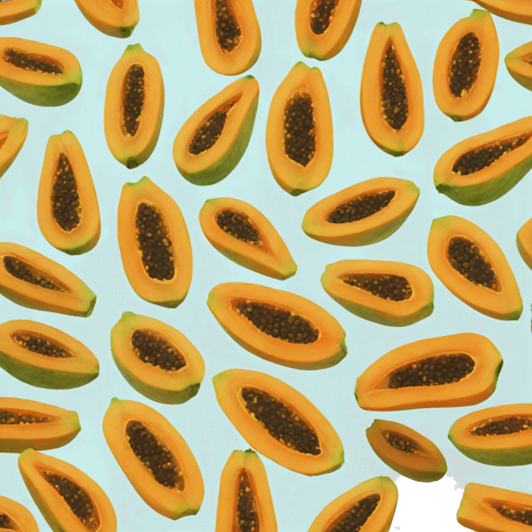 Papaya topping emoji emoji