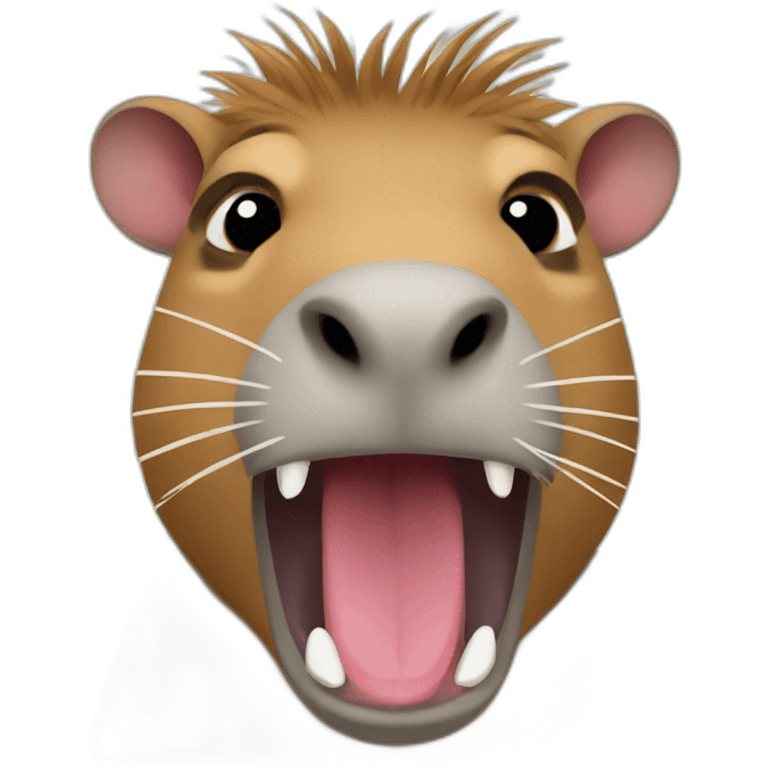 Mad capybara emoji