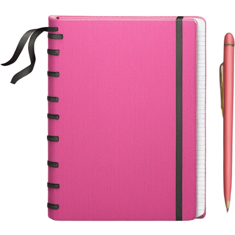 pink notebook emoji