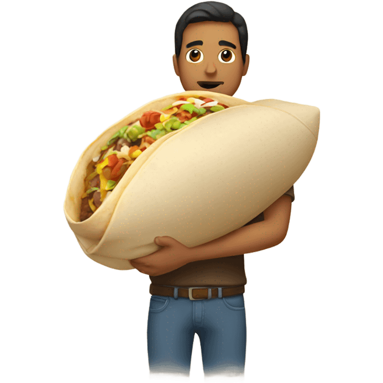 Mexican with a burrito emoji