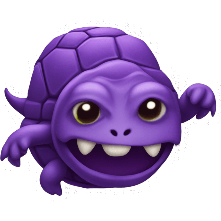 Purple devil emoji turtle emoji