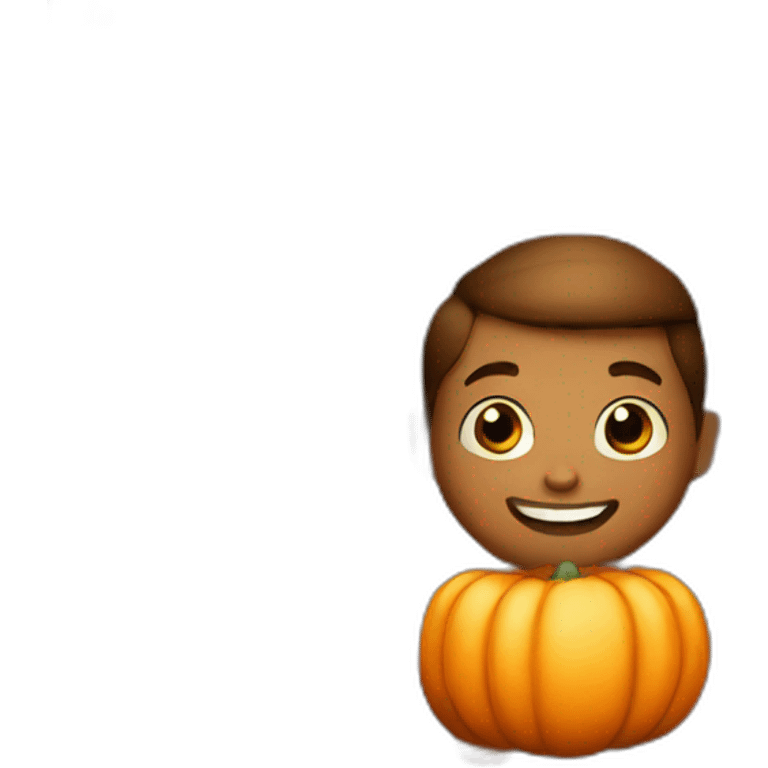 Pumpkin boy emoji