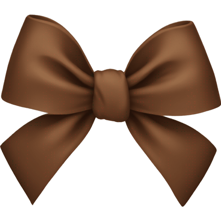 Brown bow  emoji