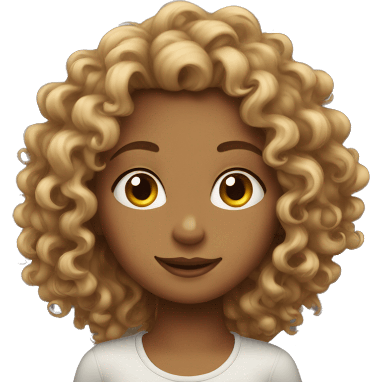 Curly girl emoji