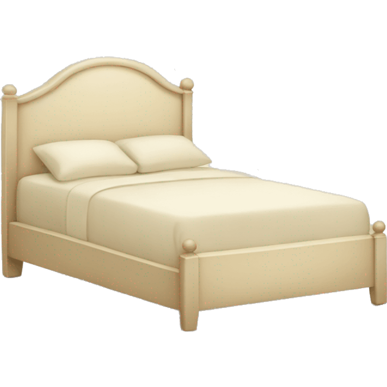 Cream colored bed emoji