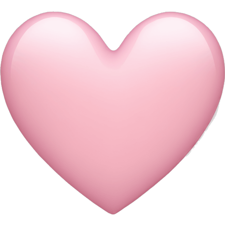 Light pink heart emoji