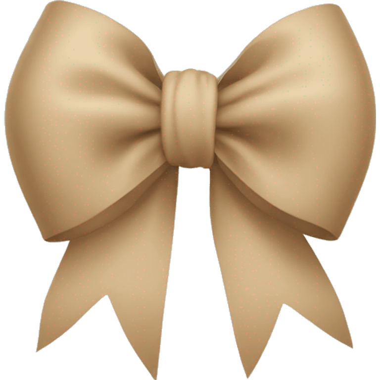 Beige bow emoji