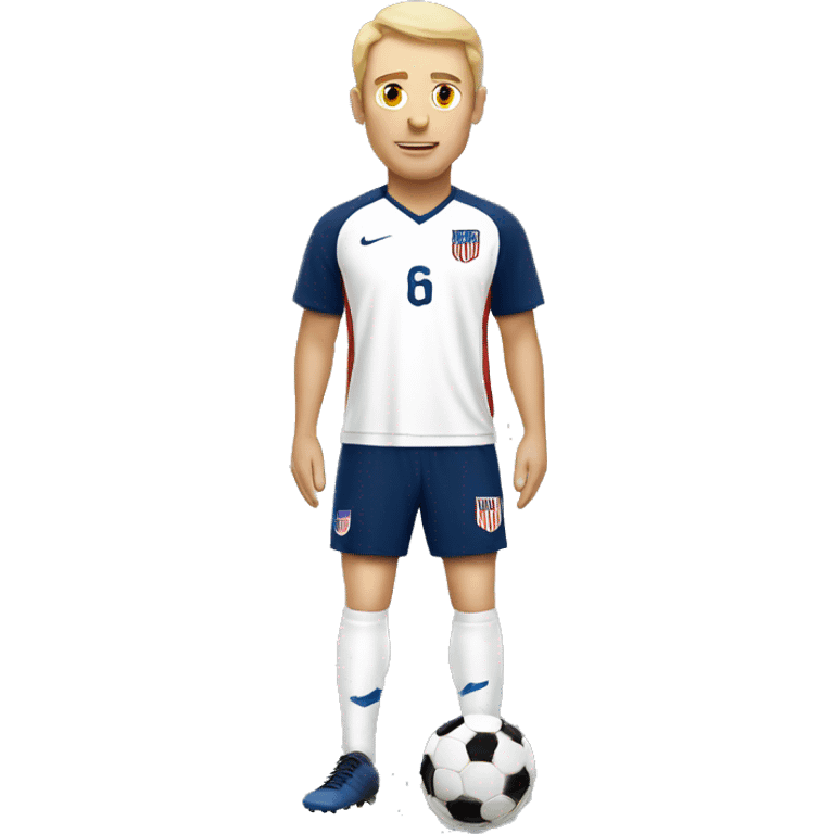 USA white man soccer emoji