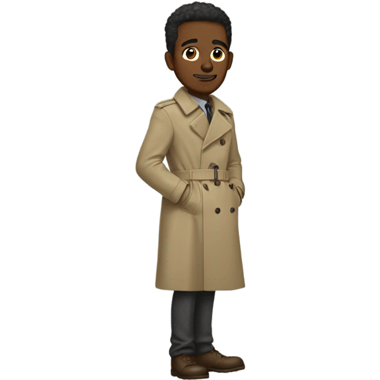 guy in trench coat emoji