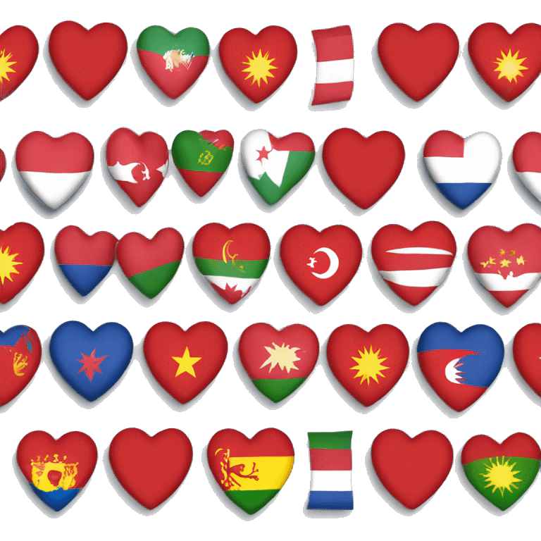 Heart with azerbaycan flag emoji