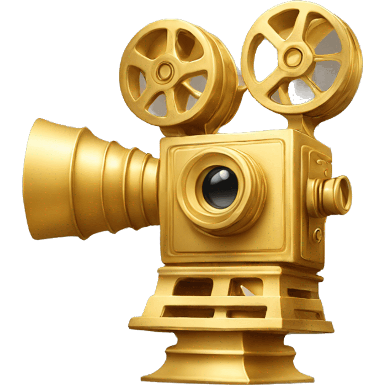 Golden film camera award emoji