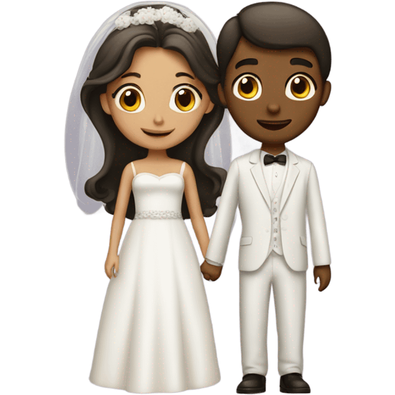 Boy and girl marry emoji