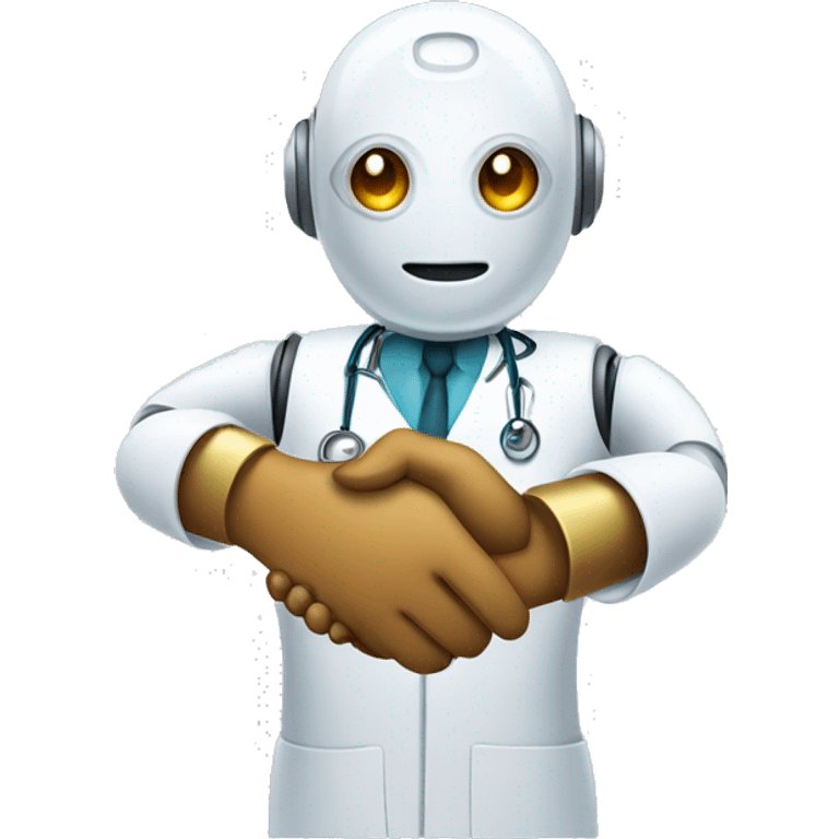 handshake-robot-doctor emoji