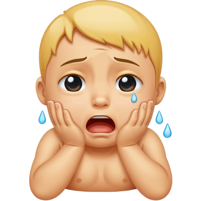 Baby crying emoji