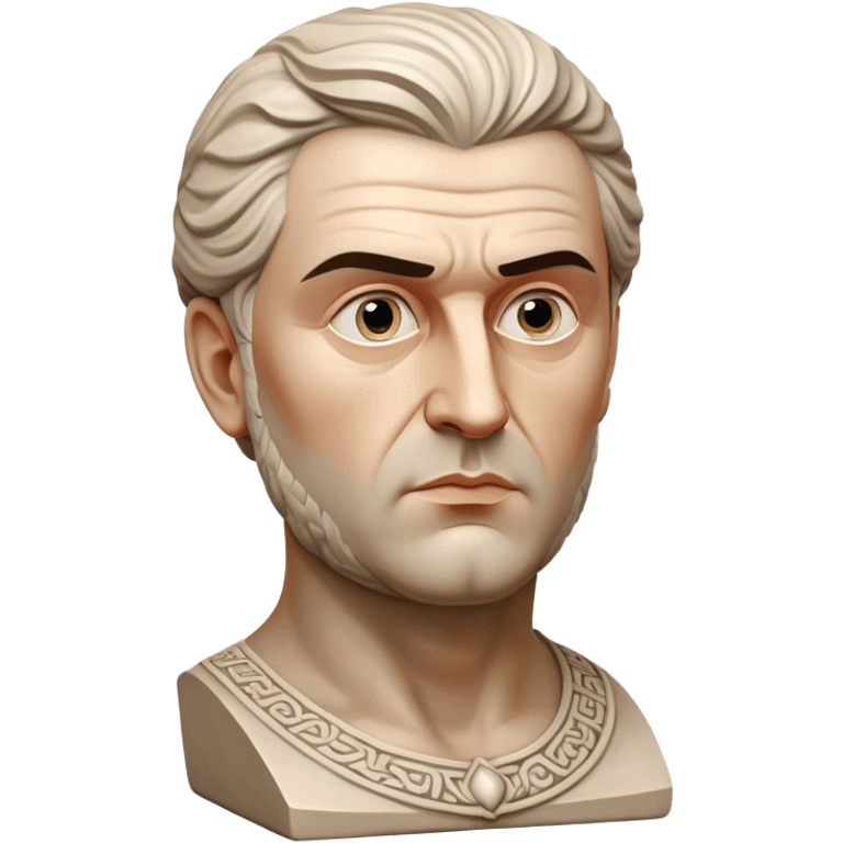 Cinematic Realistic Ivan Meštrović Portrait Emoji, depicted as a renowned Croatian sculptor with thoughtful eyes and classical attire, rendered with intricate textures and dramatic artistic lighting that captures his creative genius. emoji