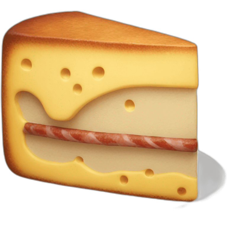 Cake cheese sausage emoji