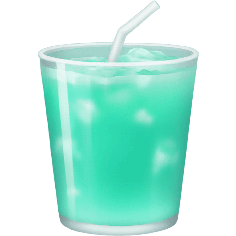 light teal drink emoji