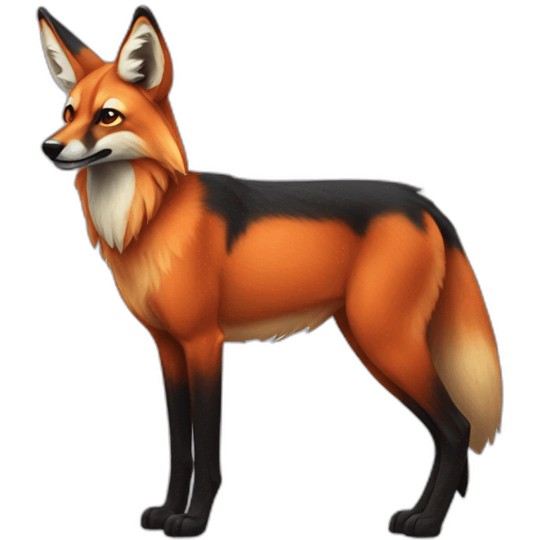 maned wolf emoji