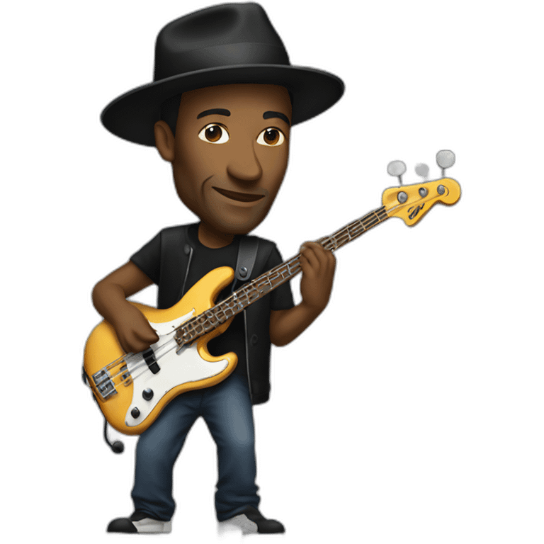 Marcus Miller playing bass emoji