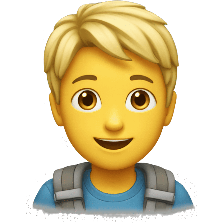 un enfants heureux emoji