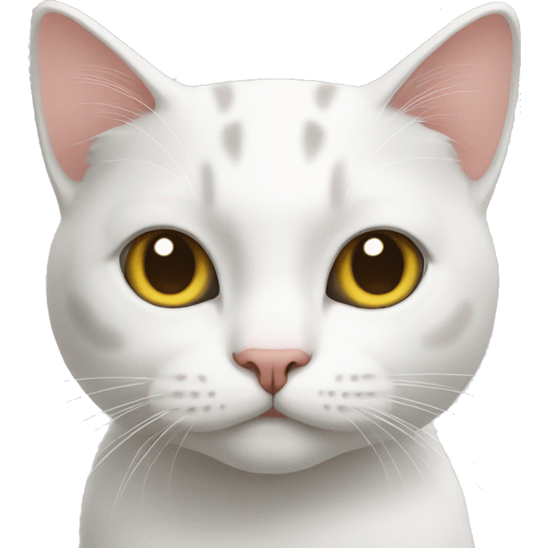 Cat white emoji