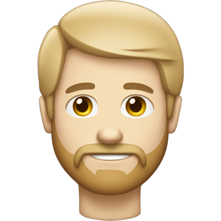 a guy with white skin, straight hair, and a beard. The emoji should feature a laptop, coding symbols, and a friendly wink emoji