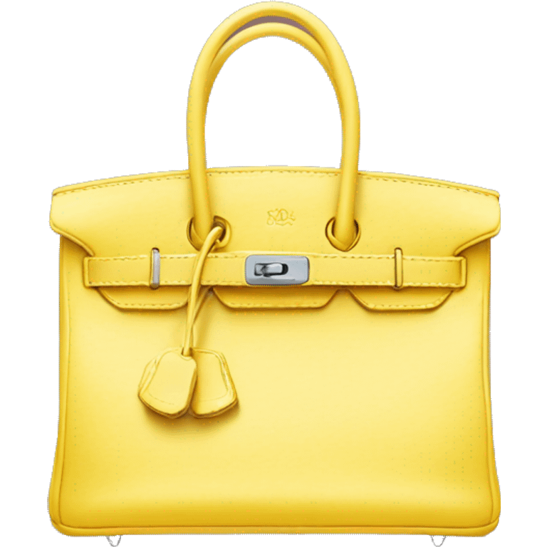 Birkin bag yellow emoji