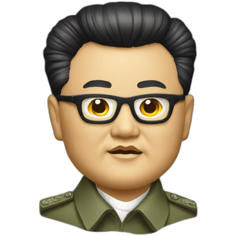 Kim Jong-il doing the facism meet emoji