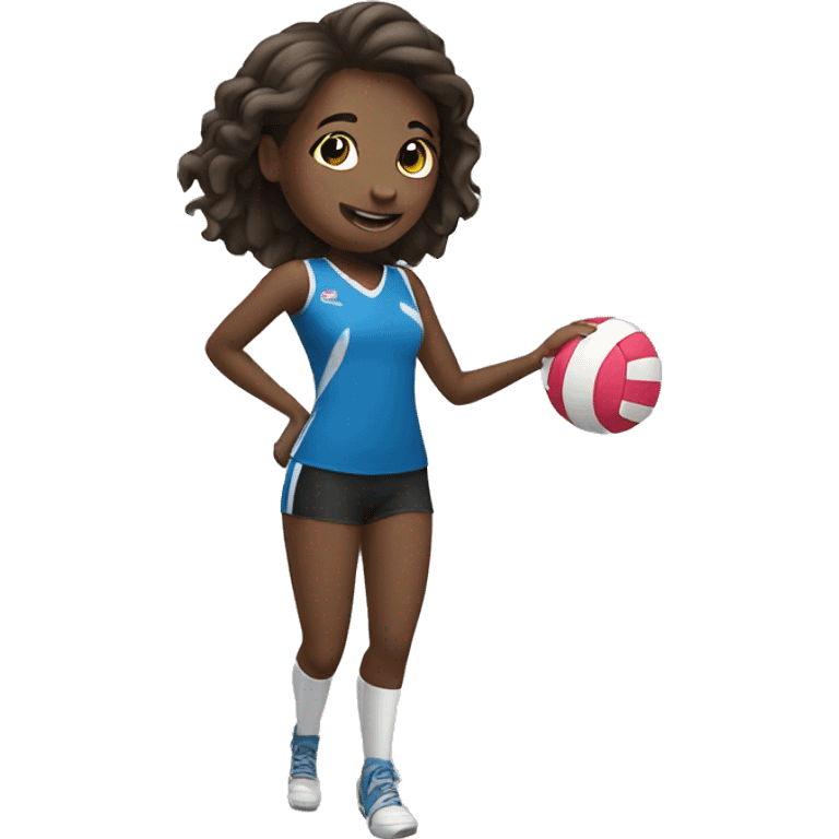 girl playing volleyball emoji