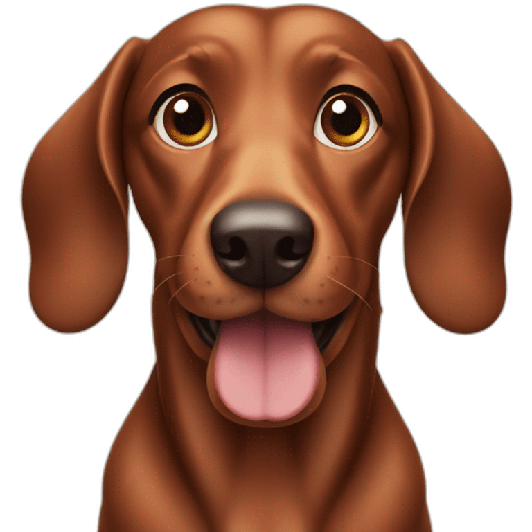 Brown sausage dog emoji