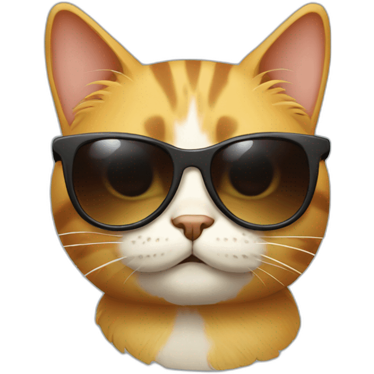 Cat with sun glasses emoji