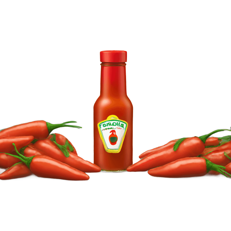 One of Sriracha sauce emoji