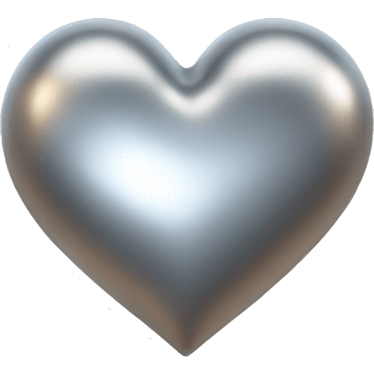 metallic heart emoji