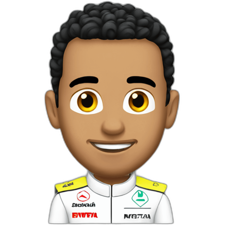 Lewis Hamilton in f1 emoji