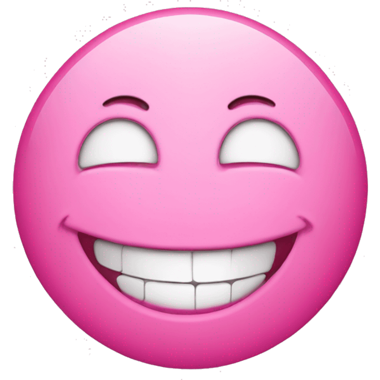 pink laughing emoji emoji