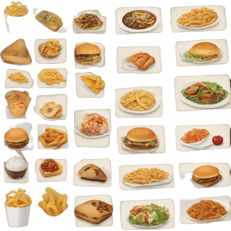 food menu with no prices emoji