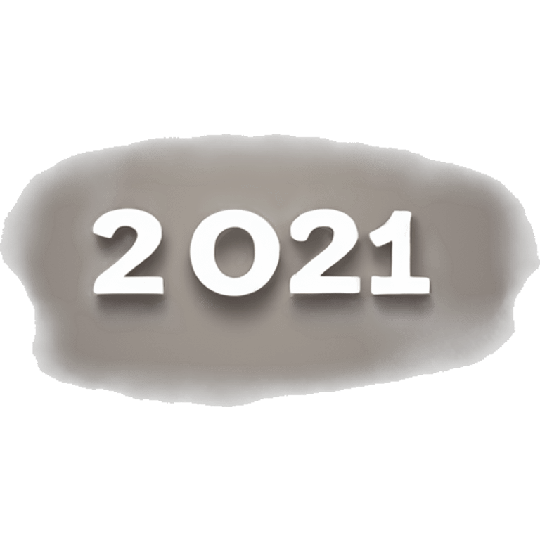 Lettering "2021" emoji