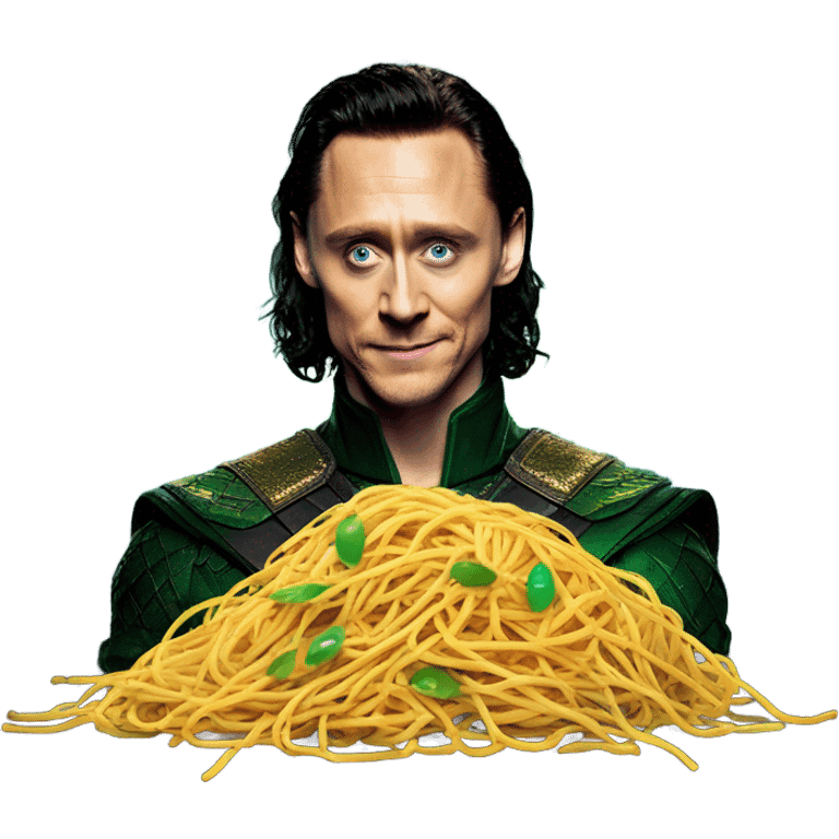 Tom Hiddleston as Loki holding stickers Thats lights and looks spagetti somewhere In the galaxy endless emoji