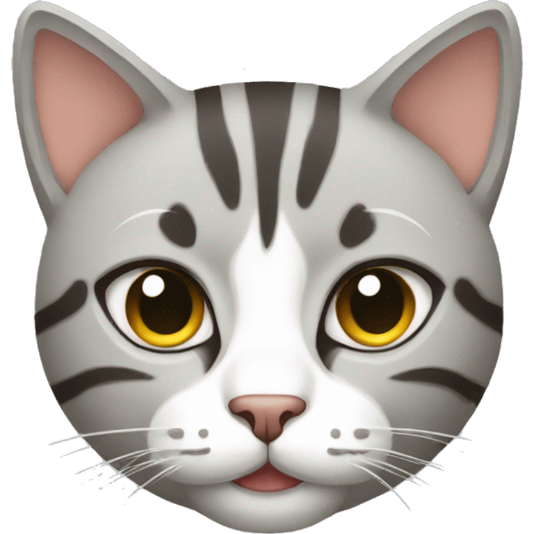 Cat three color emoji