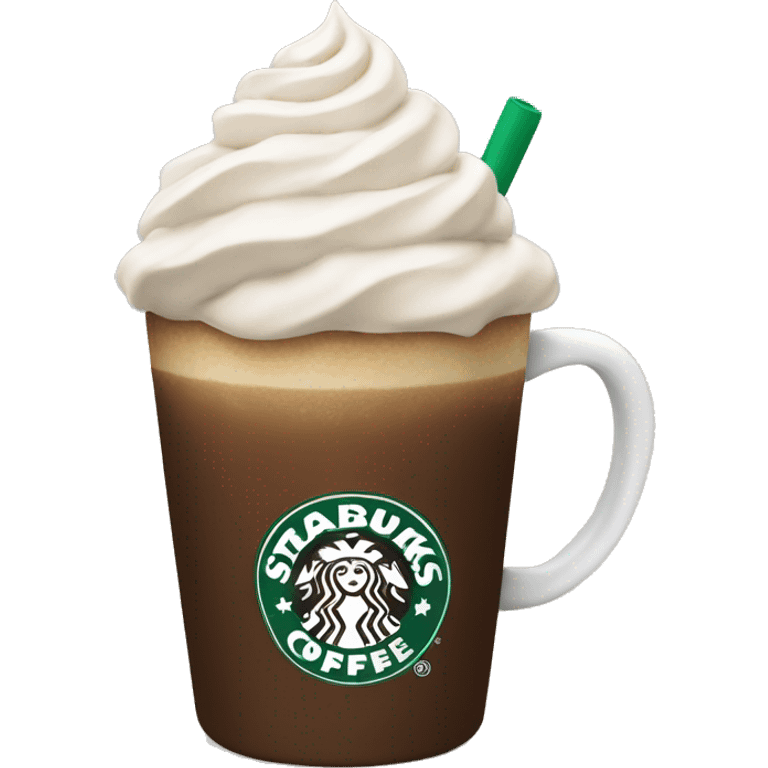 Starbucks mocha with frosting  emoji